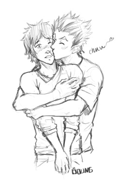 screwthesenames:  ALL THE FLUFFY HAIKYUU KISSES FOR THE SMUGGLING!!!!