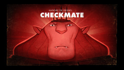 Checkmate (Stakes Pt. 7) - title carddesigned and painted by