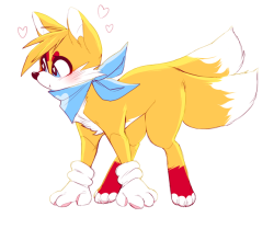 psychotiicx:Quick doodle of tails bc i didnt like his design