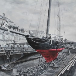 boatporn:  sailingismore:  Painting by Hrissa Delaporta http://www.delaporta.com/