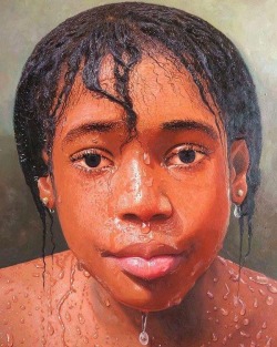 lovelylarayyy:  This Nigerian Artist oresegun Olumide painted
