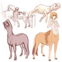 ridderen:  ive fallen into centaur!armin hell