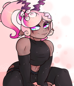 uncle-cucky:Art Trade with @macchiocto I drew their squink (squid