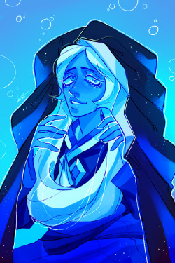 purpleorange:  Blue Diamond in hanbok  guess I’ll make a series