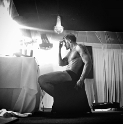 celebrityboyfriend:Ricky Martin backstage in dressing room