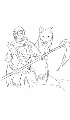 Medieval AU is going around and I needed to draw Future Ruby