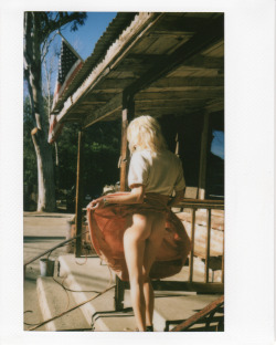 jlpjournal:  Polaroid of Lauren Hastings from behind the scenes