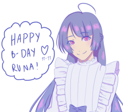 ilovebakura:  HAPPY BIRTHDAY RUNA I LOVE YOU SO MUCH!!! You’ve