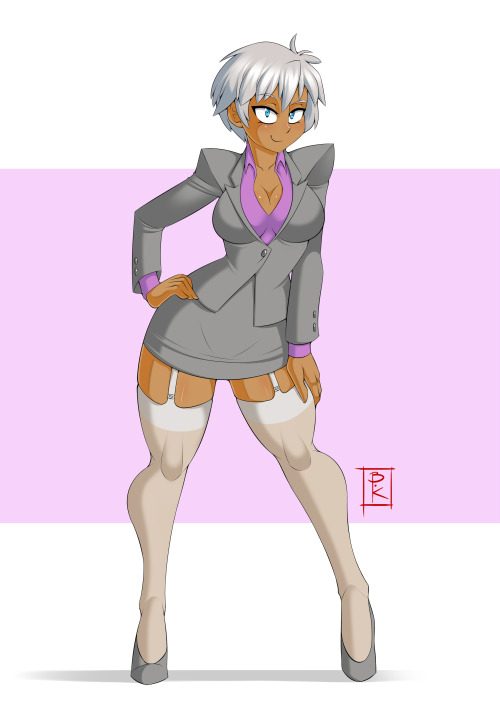 Commission of that business-suited hottie. 