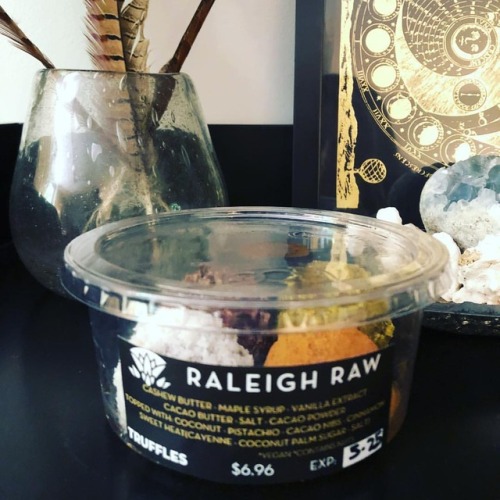 <p>Omg, these truffles from #raleighraw are soooo delicious that they belong on my altar! 💕🔥 Joy is a practice to be cultivated daily, find your “joy buttons” and practice for yourself!  Today one of mine is Sweet Heat. Yum! #mindfulliving #consciousness #joy  (at Durham, North Carolina)</p>