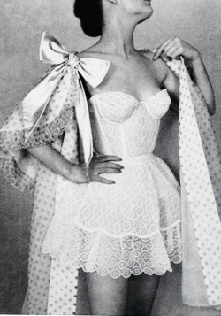 vintagegal:  Lingerie by Jacques Fath in L’Officiel, 1956 