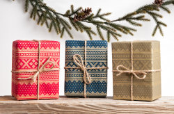 culturenlifestyle:  Handmade Wrapping Paper Showcases Festive,