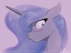 amarynceus: Daily Doodle #829/1000. Luna doodle. :3 - - - - -