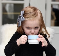 Literally me as a child. My nanny would make me a cup of “coffee”