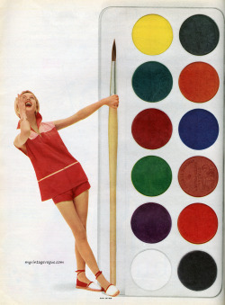 Seventeen magazine, April 1954 / photo by Dan Wynn