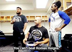 mithen-gifs-wrestling:  “You can’t beat Roman Reigns.”