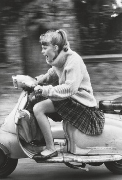 semioticapocalypse:  Jean-Francois Jonvelle. Woman riding scooter.