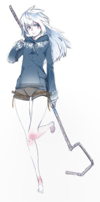 bunnyshadeow:  Jack Frost genderbent or smth so she is uuh Jacequeline