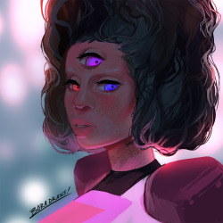 boradraws:  Quick Garnet speed painting for tonight!! 