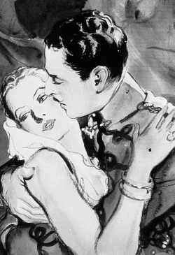 fuckyeahjohngilbert:  Drawing of Greta Garbo and John Gilbert