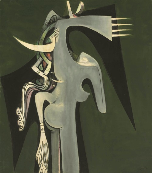 alaspoorwallace:  Wifredo Lam (Cuban, 1902-1982), Femme cheval