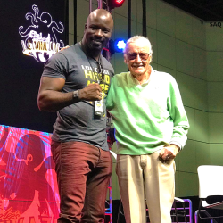 lukecageblog:  Mike Colter & Stan Lee at Stan Lee’s Los