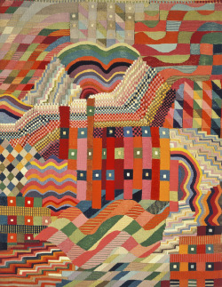 igormaglica:  Gunta Stölzl (1897-1983), Red-Green Slit Tapestry,