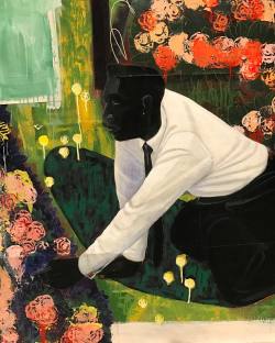 bhsutton:  Detail from Kerry James Marshall’s “Many Mansions”