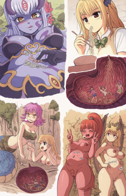 karbofelarya:  A page of colored sketches I drew for Minamoto