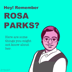 pollyguo:  foxadhd:  This week in history: Rosa Parks refuses