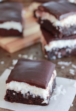 fullcravings:  Chocolate Coconut Brownies   Like this blog? Visit