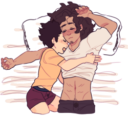 katamagi:  noya likes to cuddle ppl til he falls asleep, but