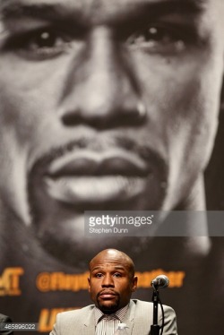 sportbygettyimages:  Larger than life: Floyd Mayweather Jr. sits