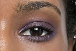beauty-student:  Block colour on the eye and no mascara. Something