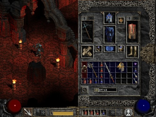 theomeganerd:  Gaming Nostalgia Featuring:Â Diablo II: Lord of Destruction (PC) Gaming Nostalgia was originally a series of posts that I would share showcasing retro/old school flyers, this time itâ€™s featuring old video game screenshots/artworks. These