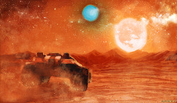 enrychan:  Today’s speed painting… can you guess what planet