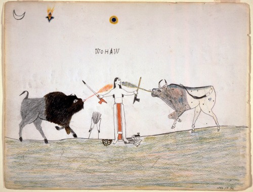 archivedeathdrive:Wohaw, A Man Receiving Power from Two Spirit