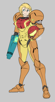 eigaka:Rule63 Samus shota commish for @skeletonmememuster