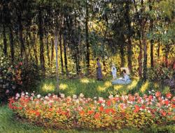 fleurdulys:  The Artist’s Family in the Garden - Claude Monet