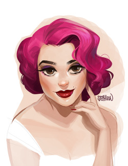 stephlewart:referenced Elizabeth Taylor photo but with my own