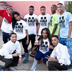 crewlove1017:  Our Wedding party rocking out wedding T-shirts!