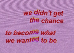 Forgive us for what we've done, we're young.