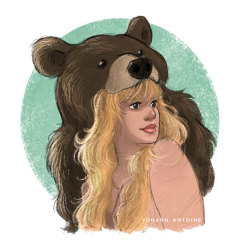 yohann-antoine:   A quick sketch of Ursula, the Bear Selkie from