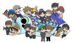 megane-fudanshi:Junjou Romantica and Sekaiichi Hatsukoi Chibis