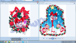 shilumi:  dos dibujos navideños que he hecho hasta ahora !♥