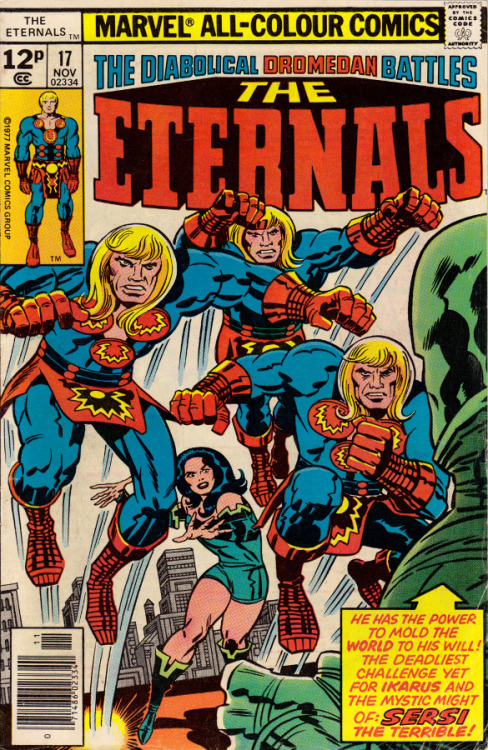 The Eternals, No. 17 (Marvel Comics, 1977). Cover art by Jack Kirby.From a charity shop in Nottingham.