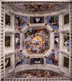 renaissance-art:    Paolo Veronese c. 1560-1561  Ceiling of the