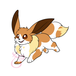 cheeziesart:  I had an idea for pied eeveelutions and wondered