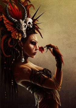 inajellytank:  Queen of Spades - Voodoo Styleby CAHess
