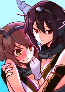 rxbd:  Ladykiller Nagato Makes Mutsu Doki Doki by 綾杉つばきCN-TL/TS